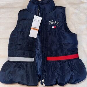 Girl’s 12M Tommy Hilfiger Navy Puffer Vest